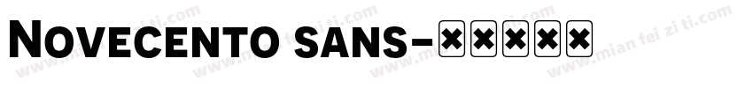 Novecento sans字体转换